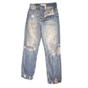 Mother Denim Blue Jeans Ripped Streetwear Mother Superior the Tomcat size 26